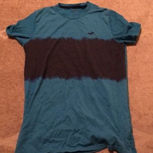 Hollister short sleeve blue and gray tee